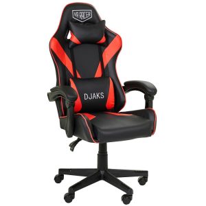 КРІСЛО VR RACER DEXTER DJAKS ЧОРНИЙ/ЧЕРВОНИЙ